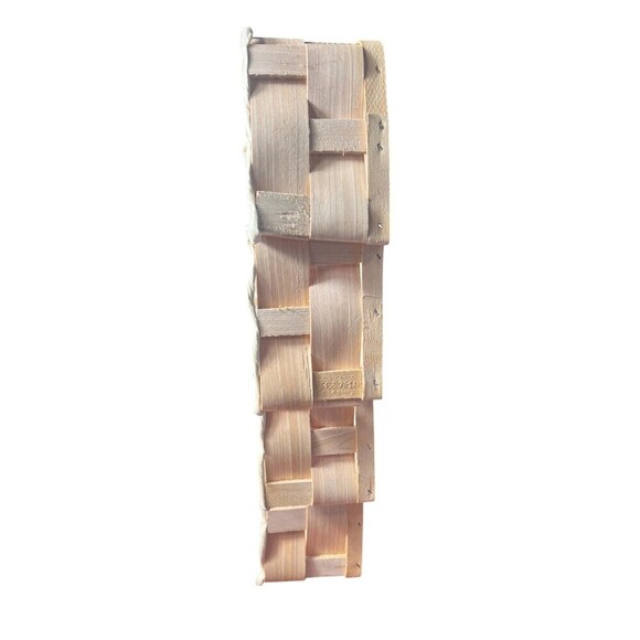 Handcrafted Wooden Rustic Woven Christmas Tree SHAPED DECORATIVE TRAY - Picture 2 of 5